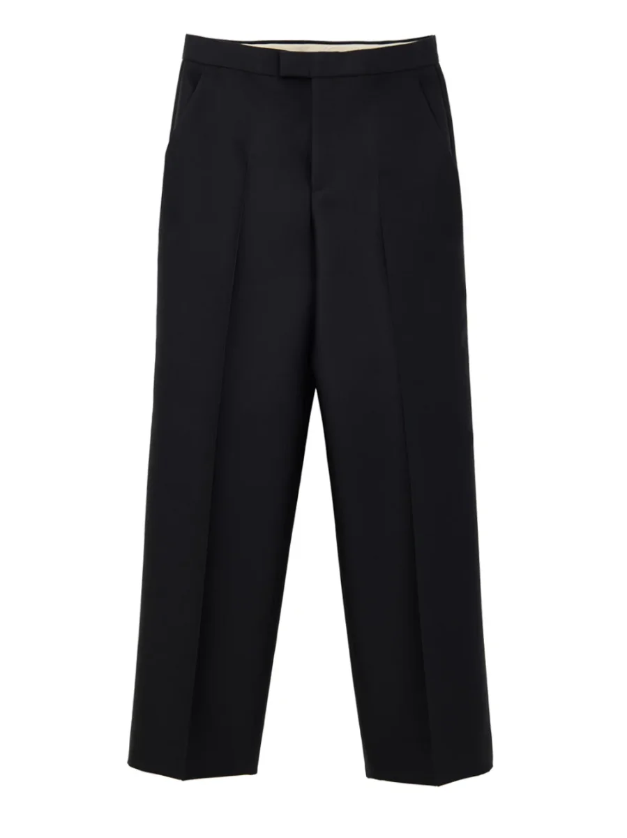 Pantalone Sartoriale Nero in Tessuto Tecnico Gucci - immagine 2