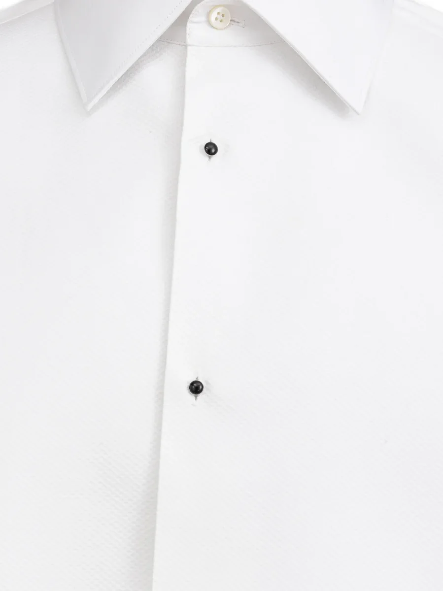 Camicia Smoking in cotone Dolce & Gabbana - immagine 4