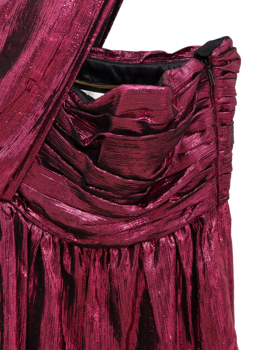 Disco Mini Dress in Fuchsia Saint Laurent - immagine 5