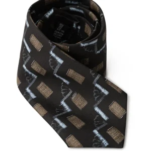 Cravatta nera in seta Giorgio Armani