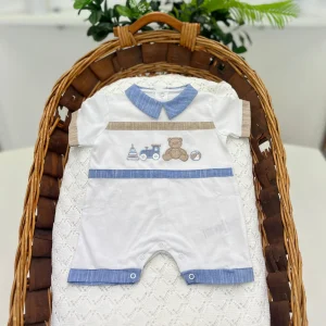 Pagliaccetto cotone orsetto