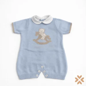 Pagliaccetto in filo di cotone cavallo a dondolo - Isabel&Martinez