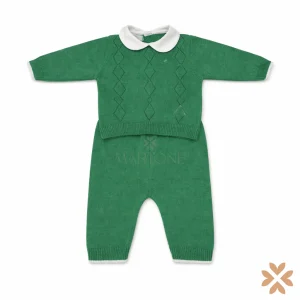 Tutina spezzata in filo di cotone - Isabel&Martinez