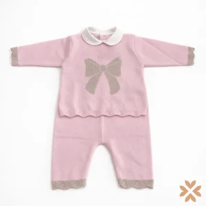 Tutina spezzata fiocco beiege  - Isabel&Martinez