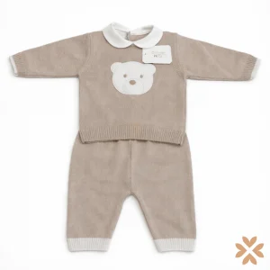 Tutina Spezzata in filo con orsetto - Isabel&Martinez