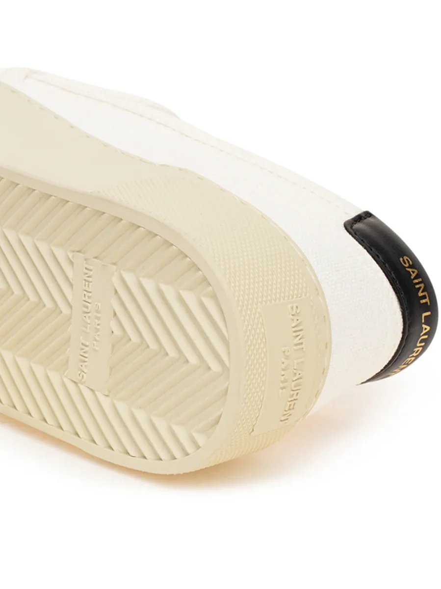 Slip on in Canvas Bianco Saint Laurent - immagine 5