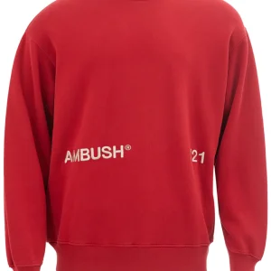 Felpa Rossa con logo Ambush
