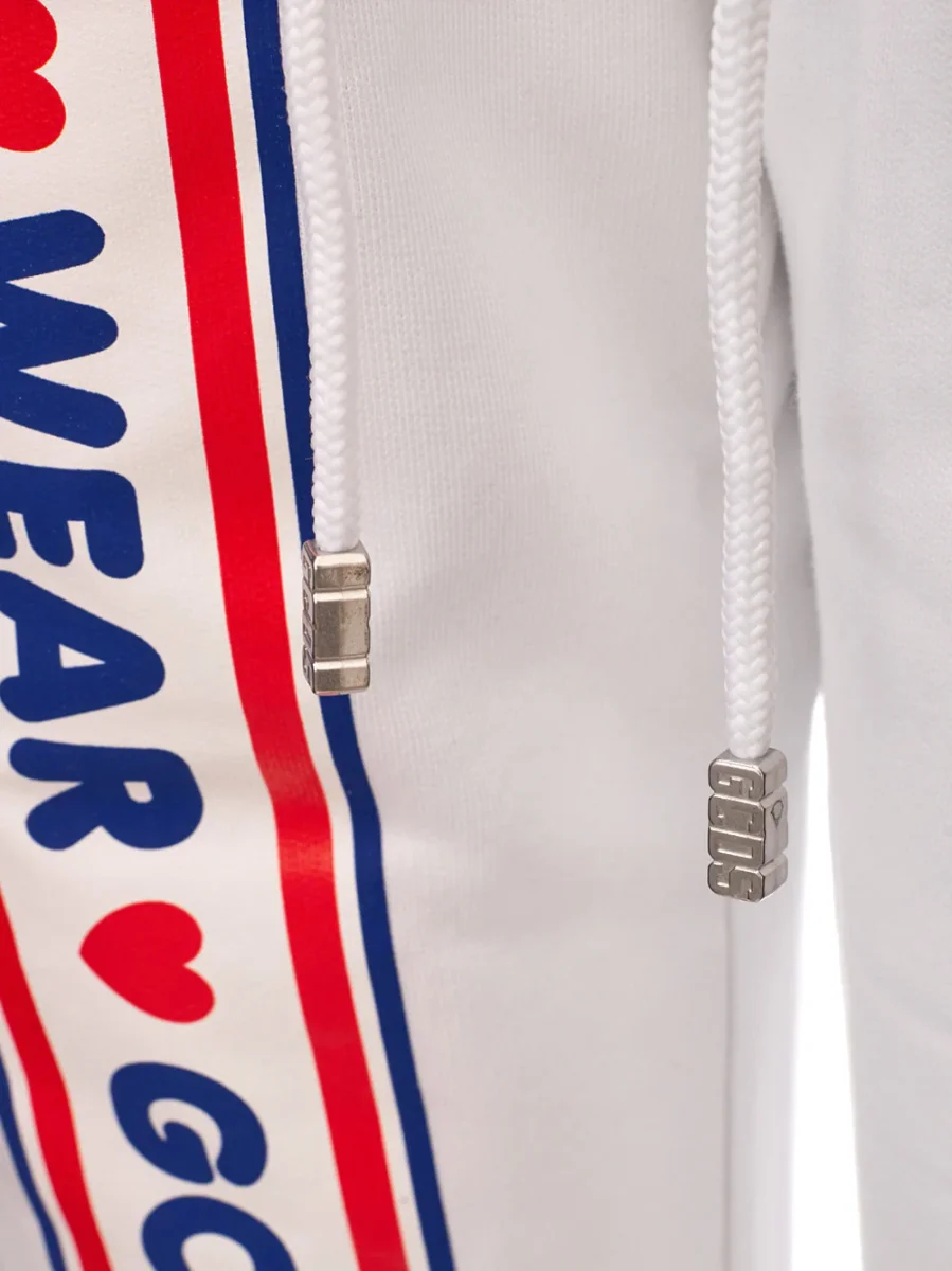 Pantalone Tuta Bianco con Logo GCDS - immagine 4