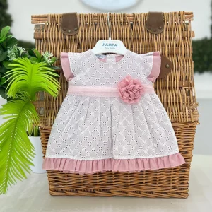 Abito sangallo e lino - Juliana