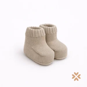 Babbucce beige in filo di cotone - Juliana