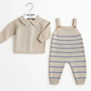 Salopetta lana righe - Juliana