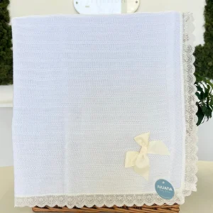 Coperta lana e pizzo