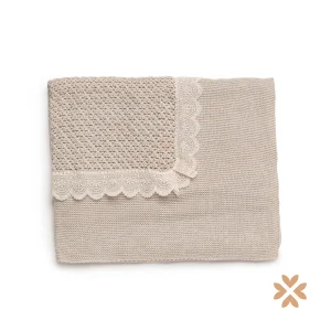 Coperta con bordo in merletto - Juliana