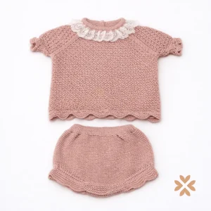 Completo corto in filo con colletto - Juliana