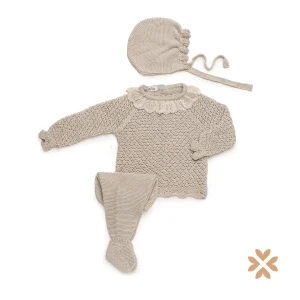 Tutina in filo con colletto in pizzo - Juliana