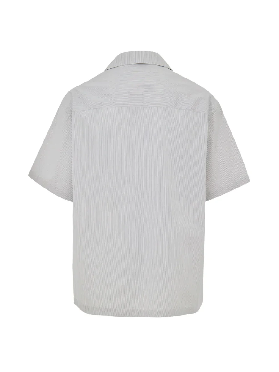 Camicia Maniche Corte a Righe Boxy Fit Jil Sander - immagine 3