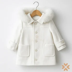 Cappotto elegante &nbsp;con ecopelliccia