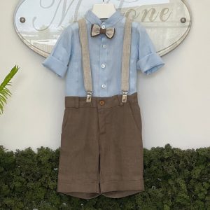 Completo in lino - La Sartoria Dei Piccoli