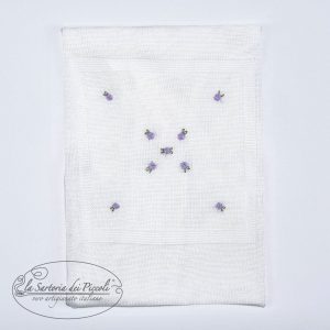 Coperta fiori ricamati - La Sartoria Dei Piccoli