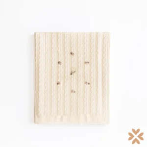 Coperta in maglia a trecce - La Sartoria Dei Piccoli