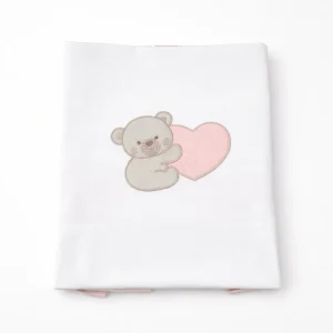 Coperta orsetto e cuore  - La Sartori Dei Piccoli