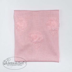 Coperta fiori tridimensionali - La Sartoria Dei Piccoli