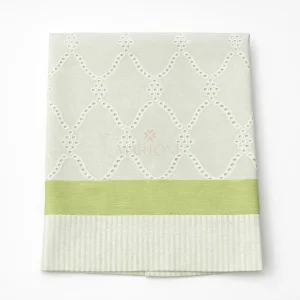 Coperta in lino e sangallo  - La Sartori Dei Piccoli