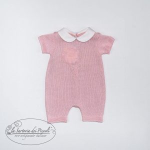 Pagliaccetto fiore tridimensionale - La Sartoria Dei Piccoli