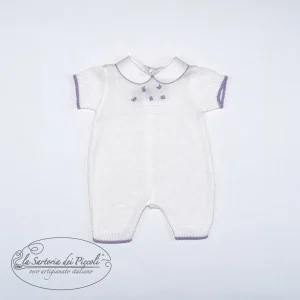 Pagliaccetto fiori ricamati - La Sartoria Dei Piccoli