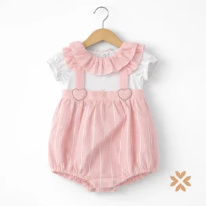 Pagliaccetto a righe con colletto  - La Sartori Dei Piccoli