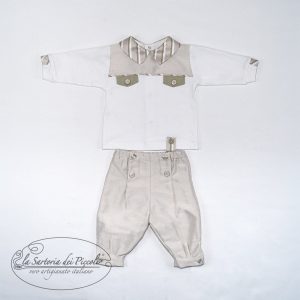 Tutina spezzata in shantung