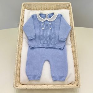 Tutina spezzata lana a trecce