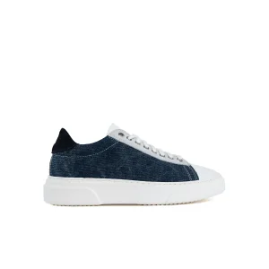 Smith Sneakers Uomo in Denim fondo bianco