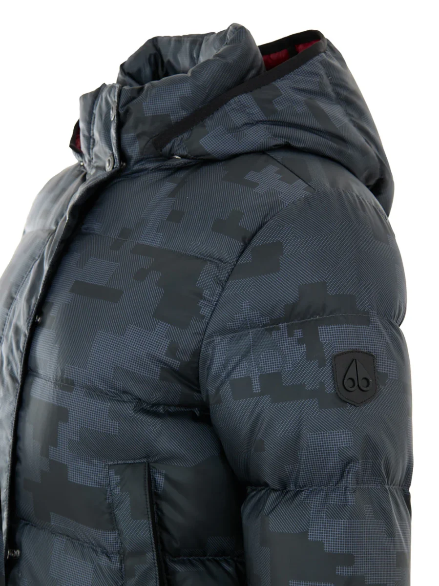 Piumino Imbottito Lungo in Grigio Moose Knuckles - immagine 5