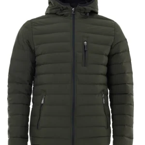 Piumino Lightweight in Verde con Cappuccio Moose Knuckles