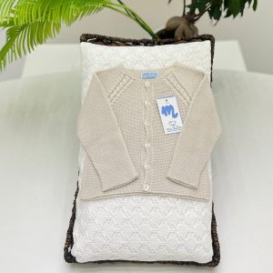 Mac Ilusion - Cardigan in filo beige