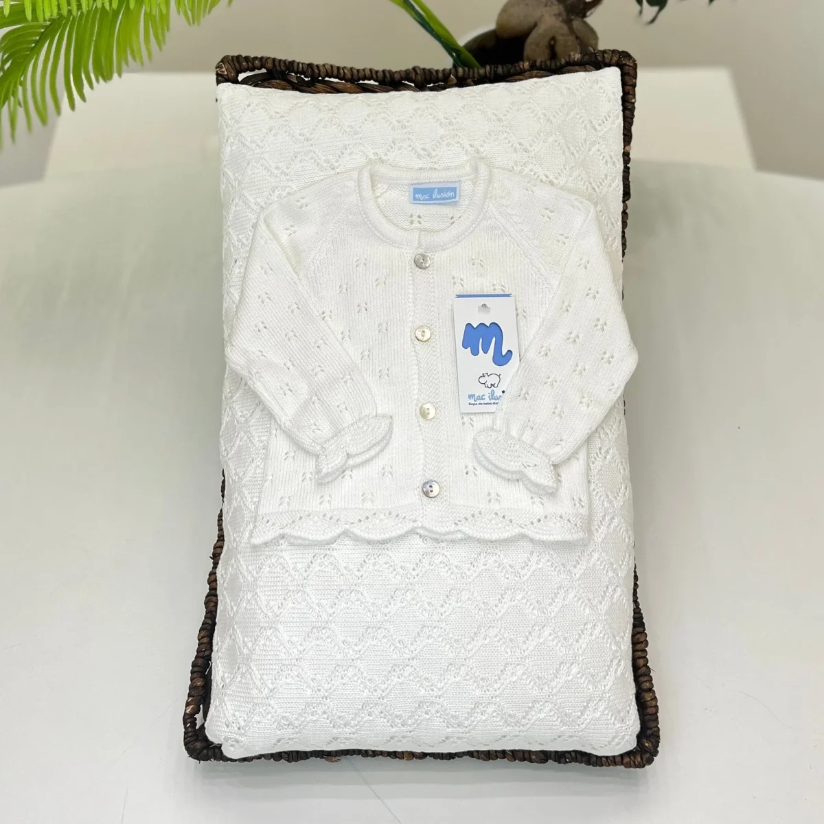 Cardigan in filo panna - Mac Ilusion