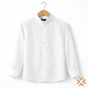 Camicia in lino collo alla coreana - Manuell&Frank