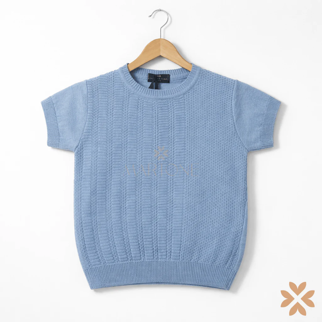 T-shirt in filo lavorato - Manuell&Frank