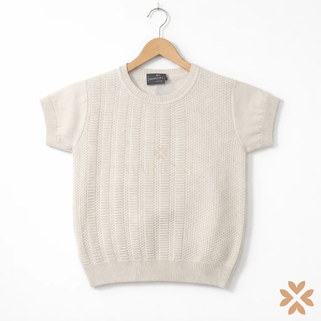 T-Shirt in filo lavorato - Manuell&Frank