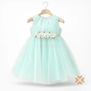 Abito elegante in tulle verde - Baby A