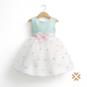 Abito tulle e rose ricamate - Baby A