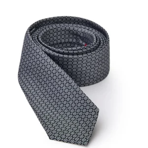 Cravatta 7 cm in Seta Grigio Scuro Jil Sander