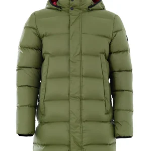 Giubbino Piumino Imbottito in Verde Moose Knuckles