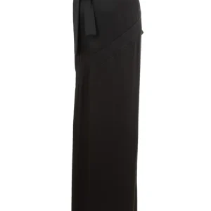 Gonna Extra Lunga in Raso Nero Tom Ford