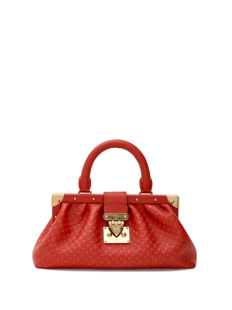 Borsa Mono Clutch Nanogram in Pelle Rossa Louis Vuitton - immagine 2