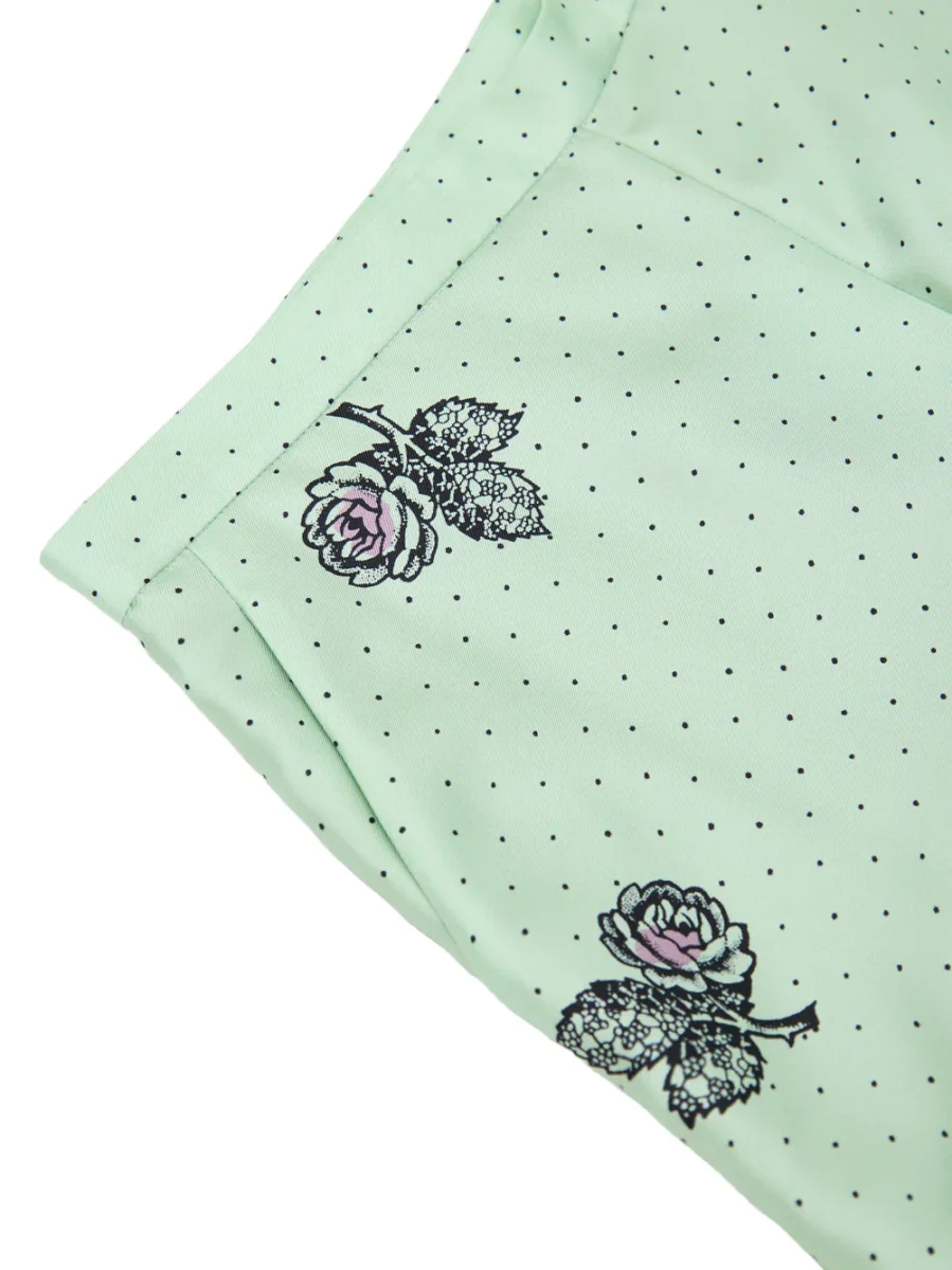 Pantaloni Palazzo in Seta con Stampa Gucci - immagine 4