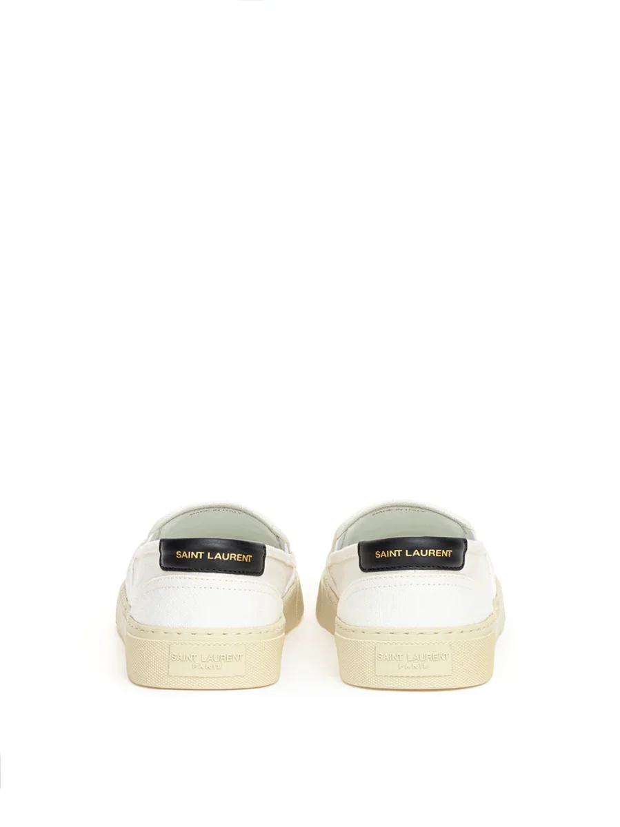 Slip on in Canvas Bianco Saint Laurent - immagine 4
