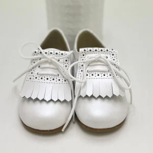 Francesina bianco perlato con frange