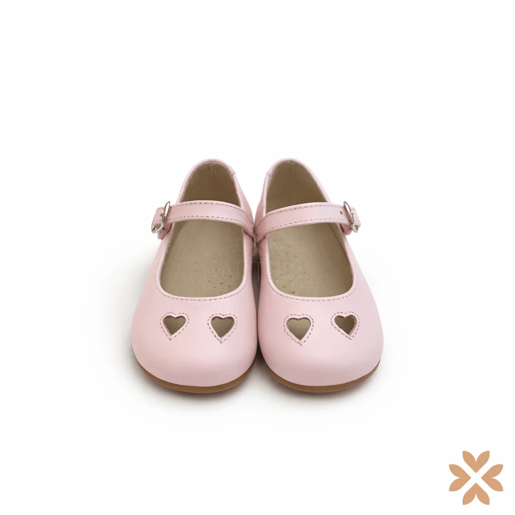 Ballerine rose cuori traforati - immagine 3